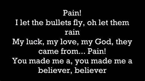 9 Believer Imagine Dragons Believer Lyrics Imagine Dragons