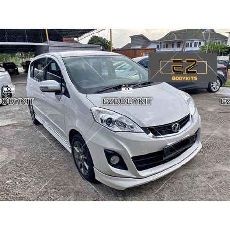 Perodua Alza 2014 Se Bodykit Skirting With Paint Warranty 2 Year Shopee Malaysia