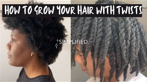 HOW TO GROW YOUR NATURAL HAIR WITH TWISTS FROM WASH DAY TO STYLING