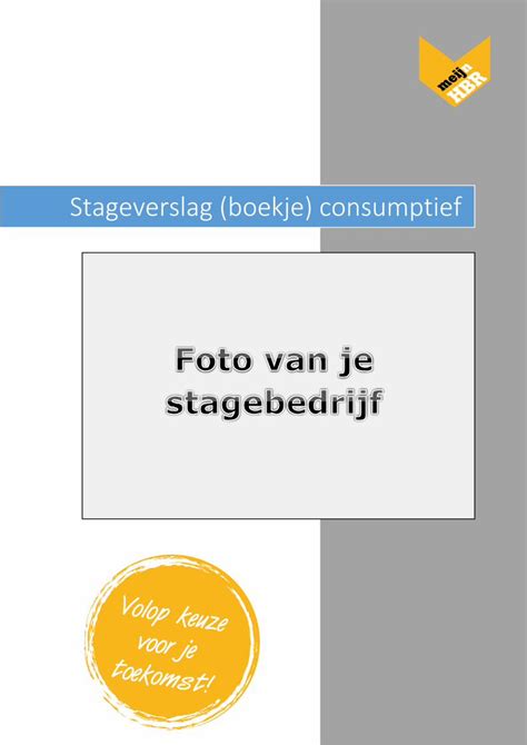 Pdf Stageverslag Boekje Consumptief Slotwoord Dit Is Het