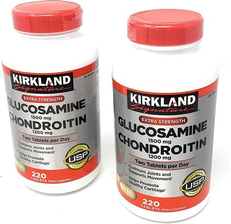 Amazon Kirkland Signature Glucosamine 1500mg Chondroitin 1200mg