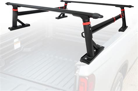 Kaflla Extendable Truck Bed Ladder Rack 800lbs Pickup Truck Ladder Rack With Side