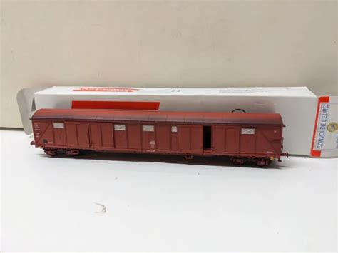 Rare Sai Klein Modellbahn Wagon Couvert Gabss Sncf Convoi De L Euro En