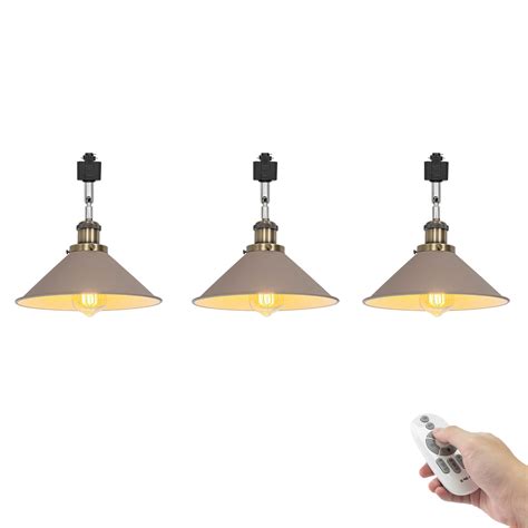 Fsliving Adjustable Angle Remote Control H Type Track Pendant Light E