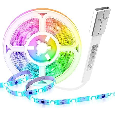 Heerttogo Ruban Led Tv M Bande Led Rgb Usb Multicolores