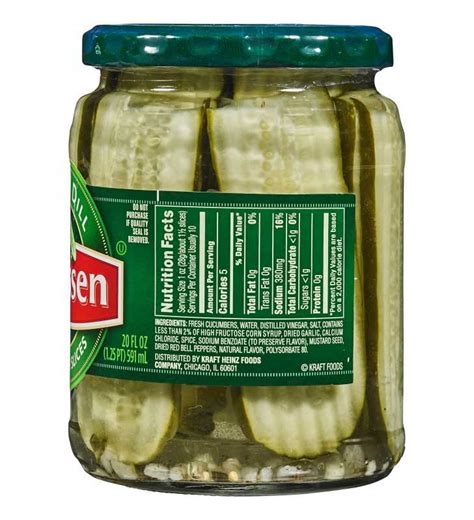 Claussen Kosher Dill Pickle Sandwich Slices Fl Oz Jar