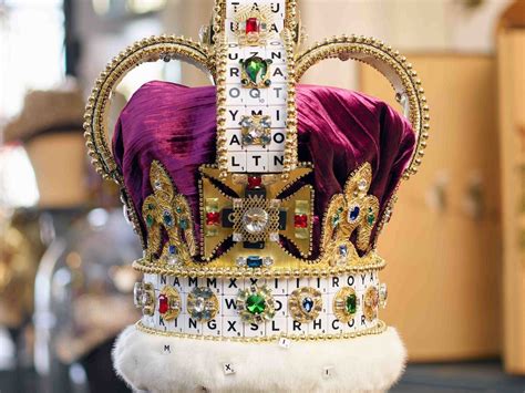 Replica of St Edward’s Crown made using 319 Scrabble pieces | Shropshire Star