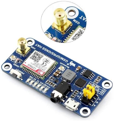 Placa Expansion Waveshare Modulo Raspberry Gsm Gprs Gps Bluetooth