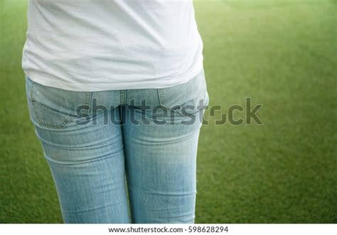 Sexy Womans Butt Tight Jeans Stock Photo 598628294 Shutterstock