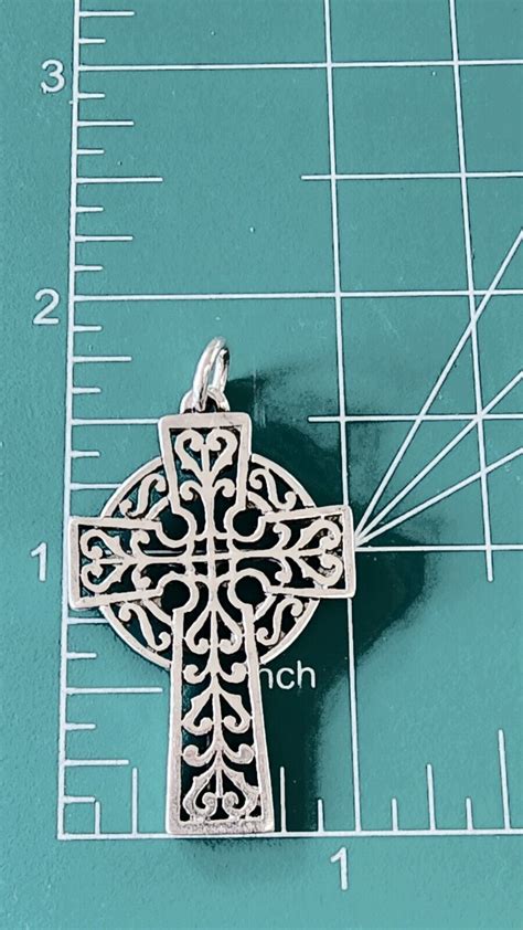 Retired James Avery Celtic Cross Openwork Pendant Ste Gem