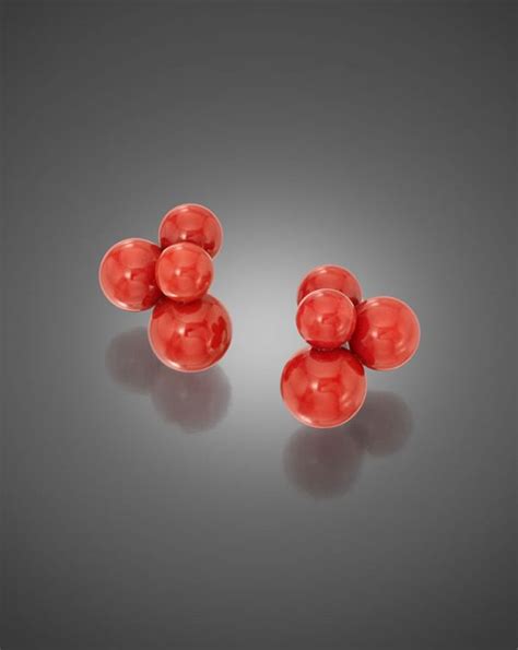 Bubbles Assael Bubble Earrings Coral Earrings Coral Jewelry