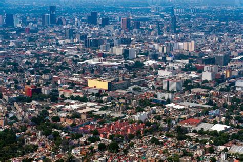 Mexico Ville Vue A Rienne Paysage Urbain Panorama Photo De