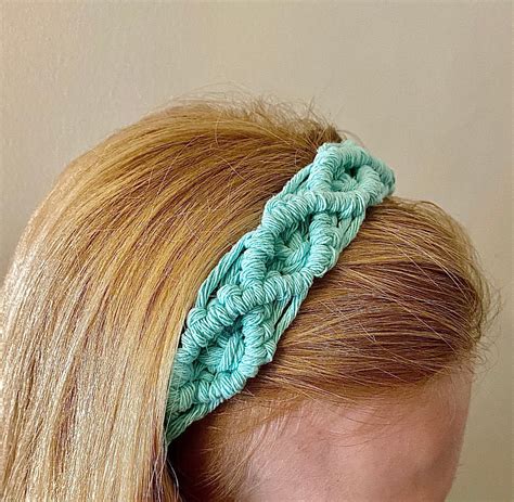 Macrame Headband Headband For Women Handmade Accessory Etsy