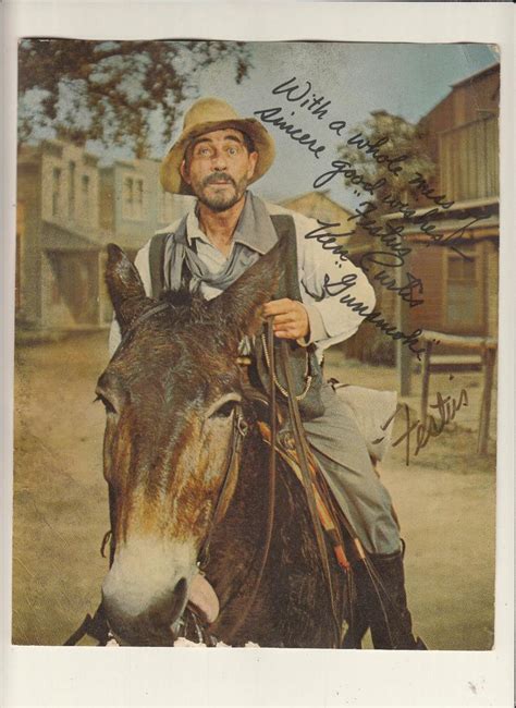 Gunsmoke Ken Curtis As Festus 8x10 Photo Hand Signed Festus