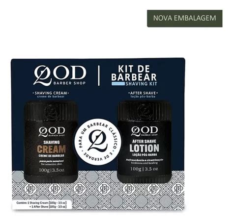 Kit Creme De Barbear E Loção Pós Barba Qod Barber Shop Parcelamento Sem Juros