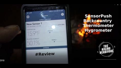 SensorPush Wireless Backcountry Thermometer Hygrometer Review YouTube