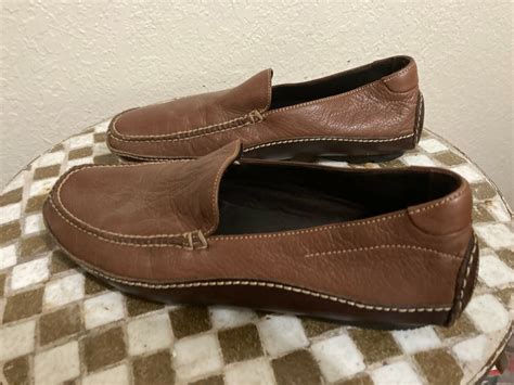 Cole Haan Brown Leather Slip On Deck Boat Canoe Drivi Gem