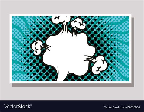 Expresion Cloud Pop Art Style Royalty Free Vector Image