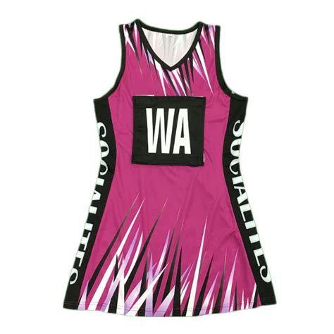 Custom Sublimated Printed Netball Dresses As Your Requirements