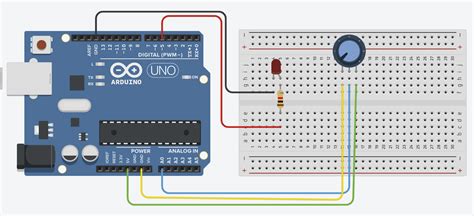 Potentiometer Controlled Led Brightness Arduino Project Hub