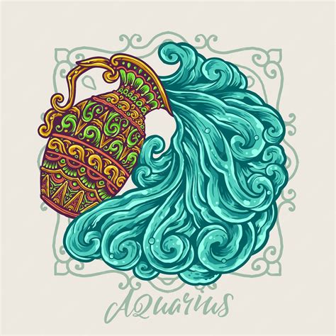 Zodiac Aquarius Drawing