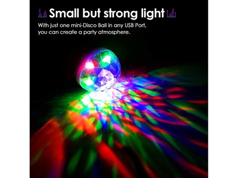 Usb Mini Disco Light Party Lights Ball Som Ativado Dj Disco Ball Stage