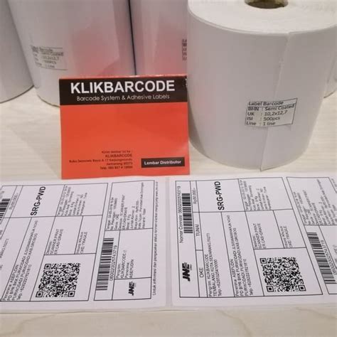 Jual Label Barcode Semicoated Standard Jne X Mm Isi Pcs