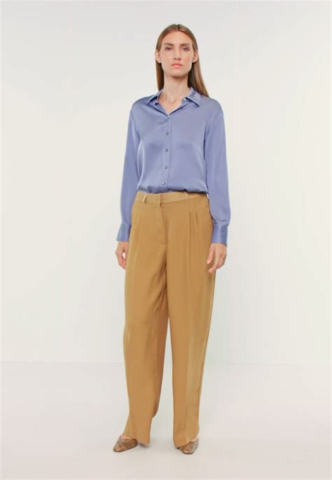 Dkny Crepe Wide Leg Trouser Trousers Beige Zalando Co Uk