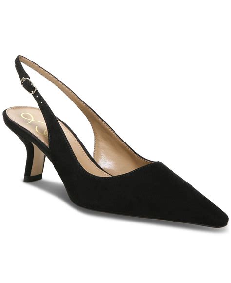 Sam Edelman Bianka Slingback Kitten Heel Pumps In Black Lyst