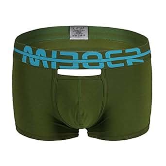 Amazon Banana Bucket Men S Sexy Lingerie Bulge Pouch Crotchless Boxer Clothing