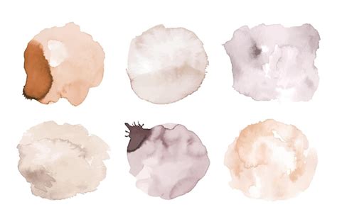 Premium Vector Watercolor Neutral Splash Hand Painted Background