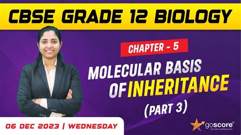 Cbse Grade Biology Chapter Molecular Basis Of Inheritance