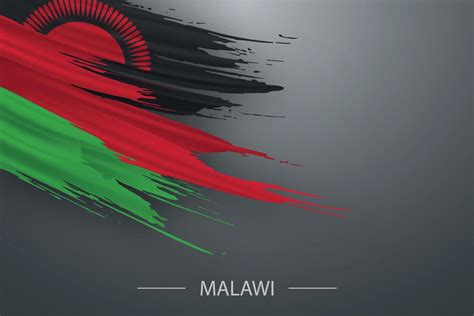 3d Grunge Brush Stroke Flag Of Malawi 41011104 Vector Art At Vecteezy