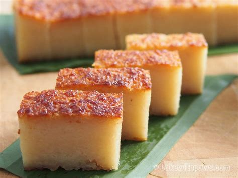 Kuih Bingka Ubi Kayu Baked Tapioca Cake BAKE WITH PAWS