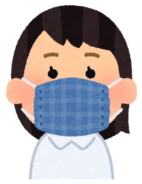 いろいろな種類のマスクをつけた人のイラスト（女性） かわいいフリー素材集 いらすとや