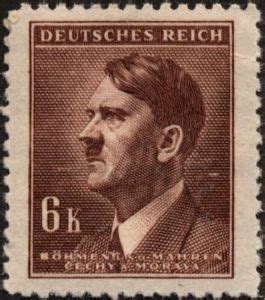 Stamp Adolf Hitler Chancellor Bohemia And Moravia Adolf