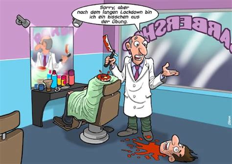 Beim Coiffeur Von Chris Berger Wirtschaft Cartoon Toonpool