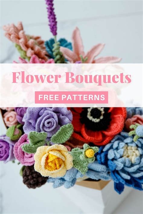 How To Crochet Flower Bouquet Hookok Crochet Flowers Free Pattern