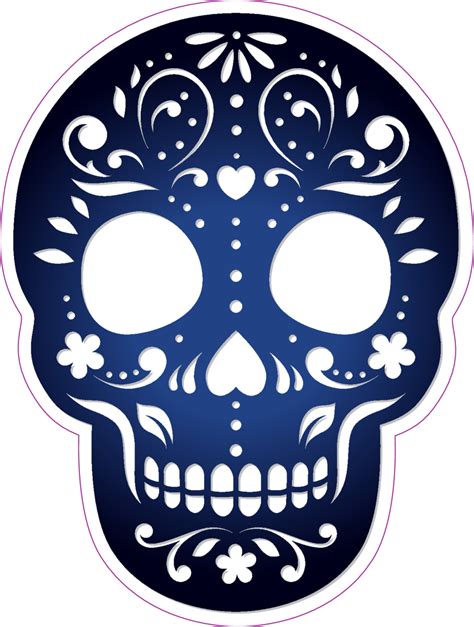 Sugar Skull Silhouette SVG