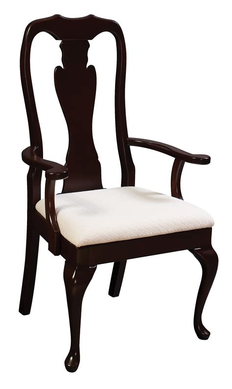 Classic Queen Anne Arm Chair Amish Furniture Connections Amish Furniture Connections