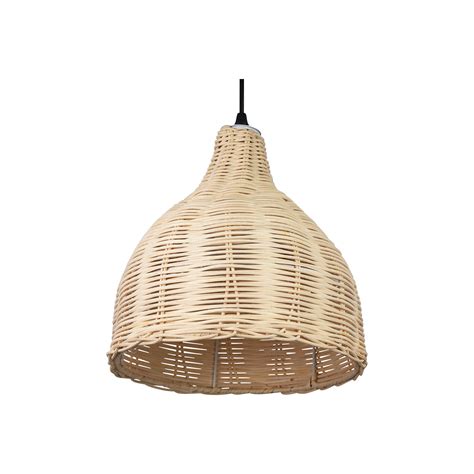 Plafonnier Design Boho Bali Bohol Bambou Bois Naturel Prix Carrefour