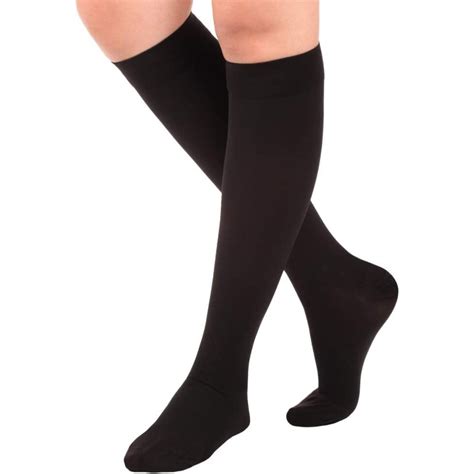 Xl Plus Size Compression Stockings For Women Men Mmhg Black