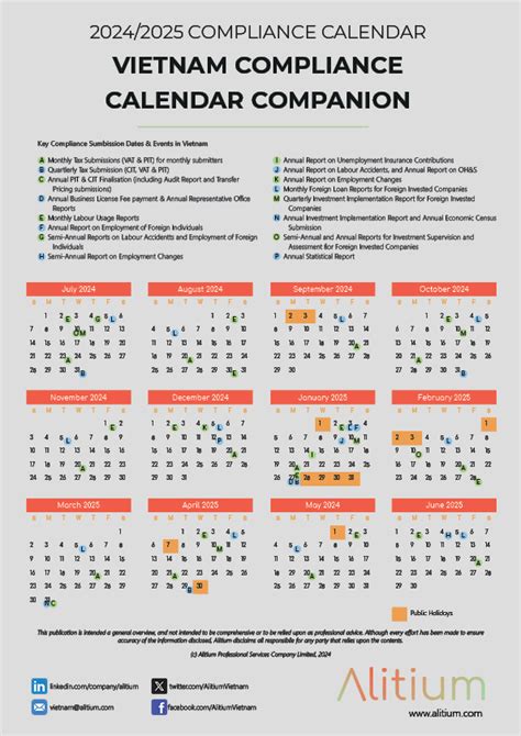 Tax Calendar Vietnam Babs Marian