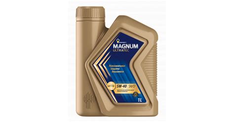 Синтетическое моторное масло Роснефть Magnum Ultratec 5W-40 1 л - ТК ...