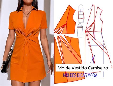 Como Fazer O Molde De Vestido Camiseiro Passo A Passo Jumpsuit Pattern Sewing Barbie Sewing