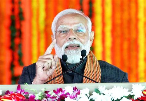 Prime Minister Narendra Modi During The Viksit Bharat Viksit Jammu