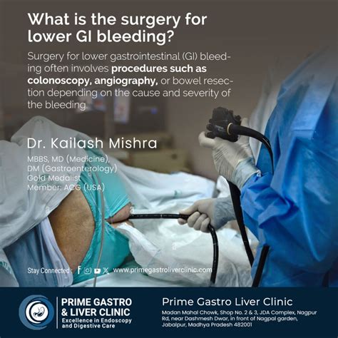 What Is The Surgery For Lower Gi Bleeding