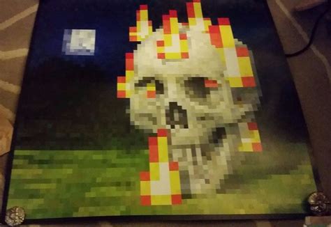 Minecraft Painting Poster At Explore Collection Of