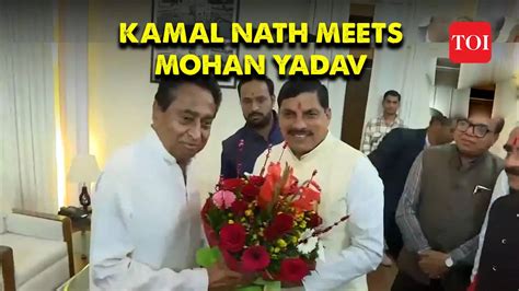 Former Madhya Pradesh Cm Kamal Nath Meets Madhya Pradesh Cm Designate