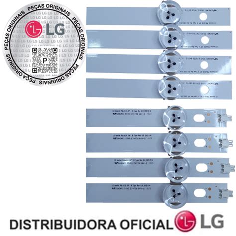 Kit 8 Barras De Led LG AGF80284401 Modelo 39LN549C No Shoptime